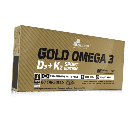 Омега 3 с витаминами Д3 К2 Olimp Nutrition Omega-3 D3+K2 Sport Edition 60 гел капс. (67283006)