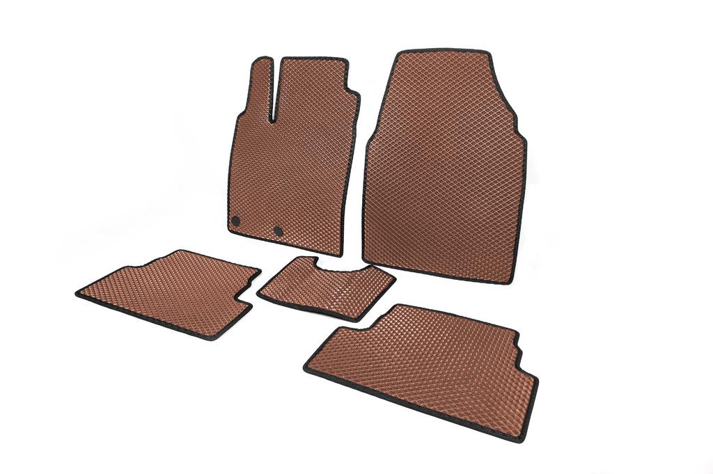 Коврики автомобильные Digital Designs для Nissan Qashqai 2007-2010 г EVA Коричневый (122447)