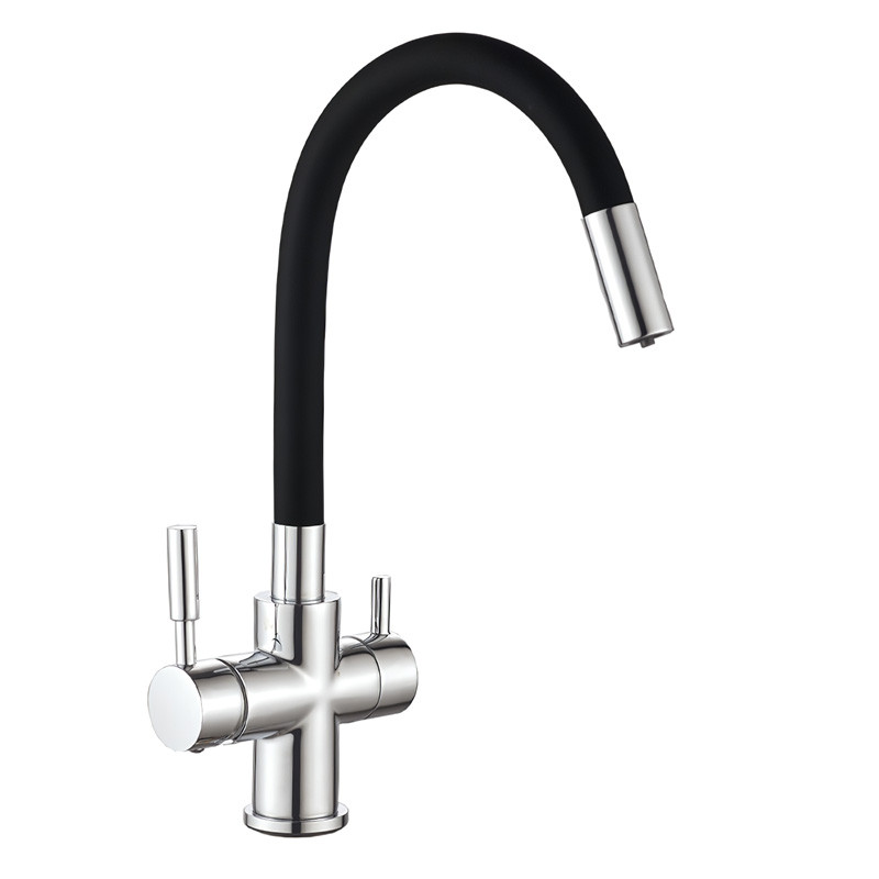 Смеситель для кухни MIXXUS Premium HANS 021 REFLECTOR Black (MI5934)