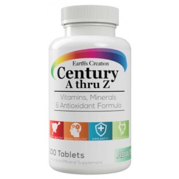 Комплекс витаминно-минеральный Earth's Creation Multivitamin Century A thru Z 100 таблеток (00000032485)