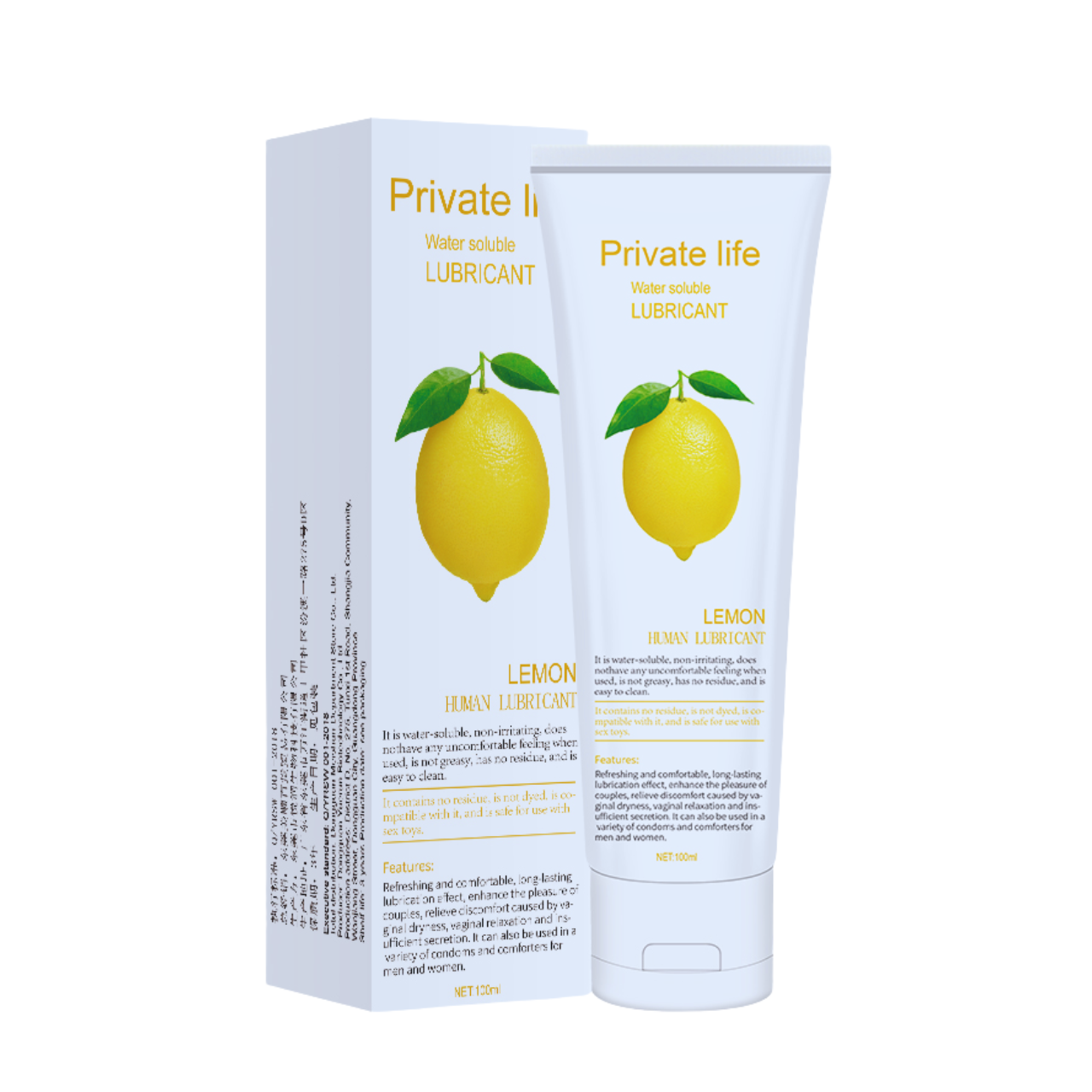 Интимная смазка Private Life Лимон 100 мл (27167029)