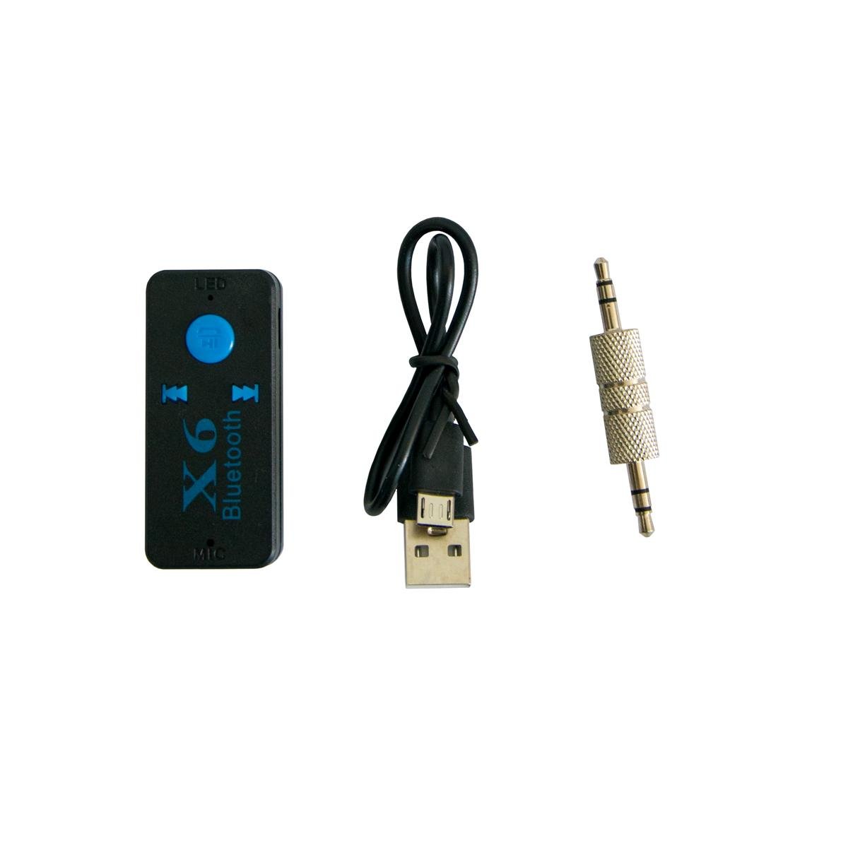 Адаптер в машину Wireless Receiver X-6 Bluetooth AUX Black (1010100)