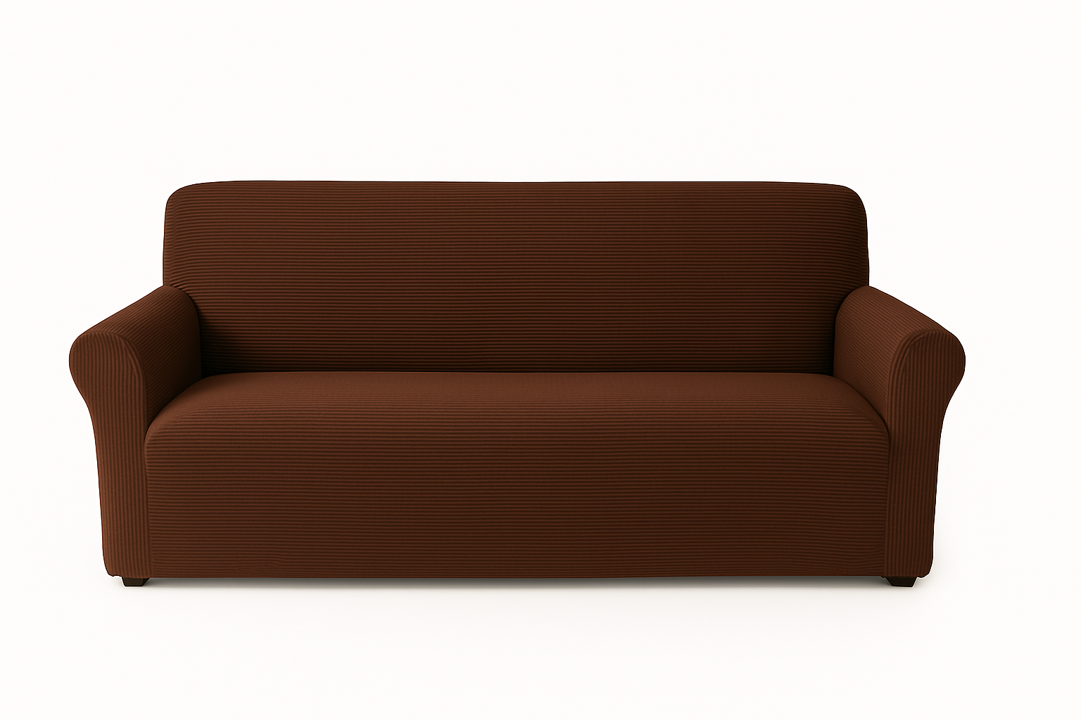 Чехол для двухместного дивана Slavich стрейч жаккард 145х185 см Коричневый (24088906)