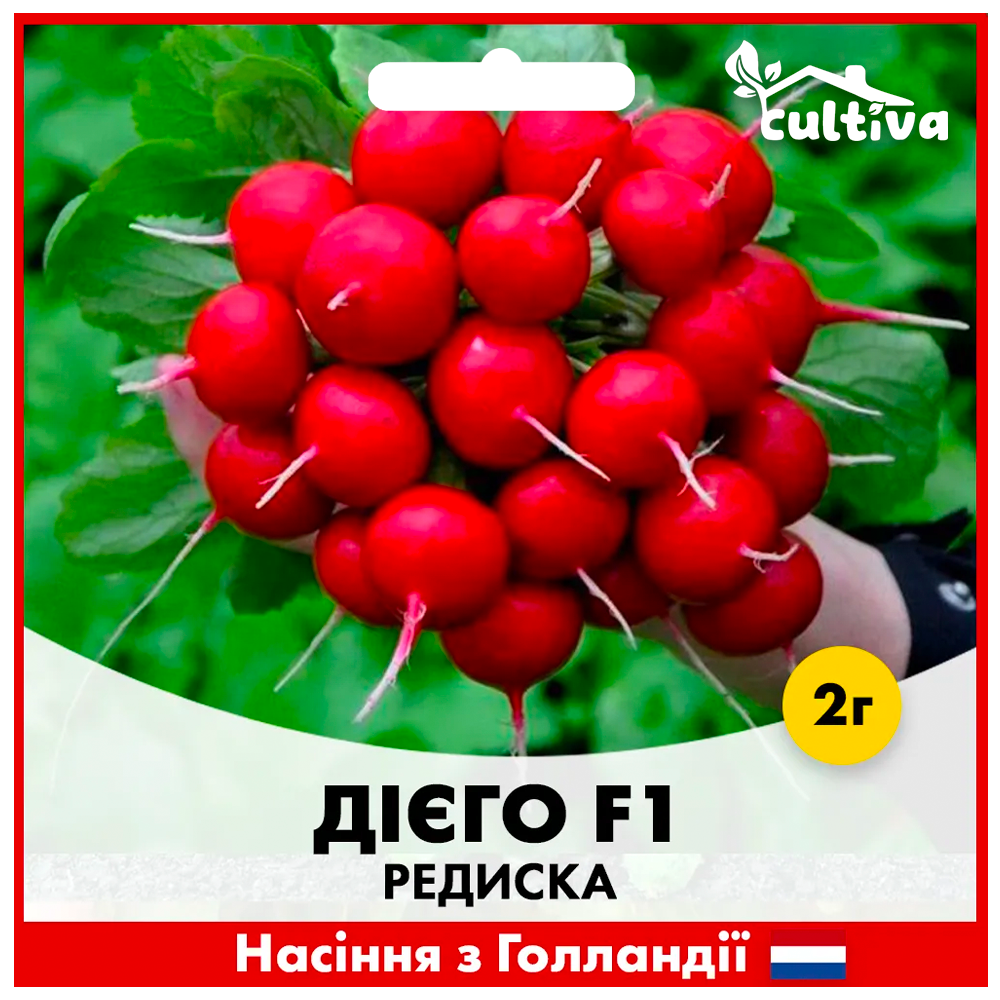 Семена редиса Hazera Диего F1 2 г (00195)