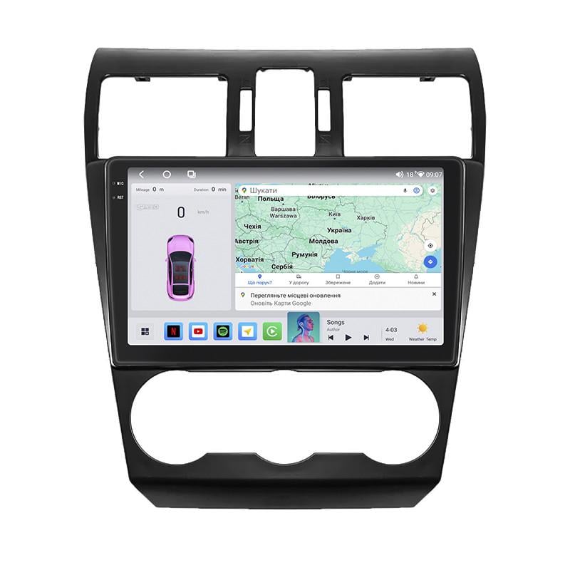 Автомагнитола штатная Lesko для Subaru Impreza IV 2011-2015 4/64 QLED CarPlay 4G Wi-Fi GPS Prime 9" (22391688)