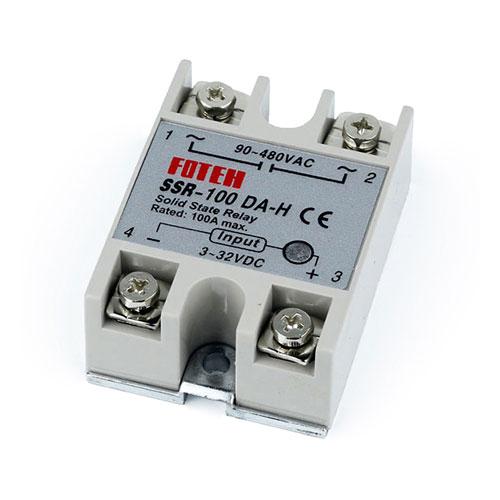 Реле однофазне SSR-100DA-H 100A DC-AC твердотільне (378)