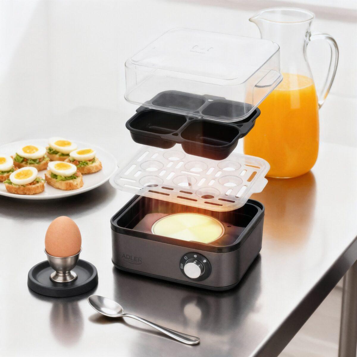 Яйцеварка Adler AD 4486 Gun Metal металева на 8 яєць (29918248) - фото 17 Яйцеварка Adler AD 4486 Gun Metal металева на 8 яєць (29918248) - фото 17