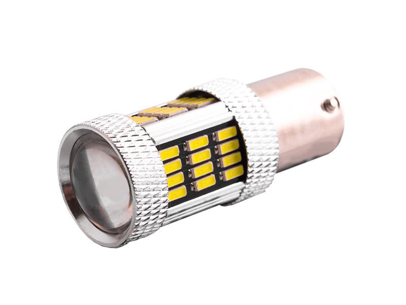 Автолампа светодиодная T25 P21W 1156 12 В SMD4014-54led Белый (1101)