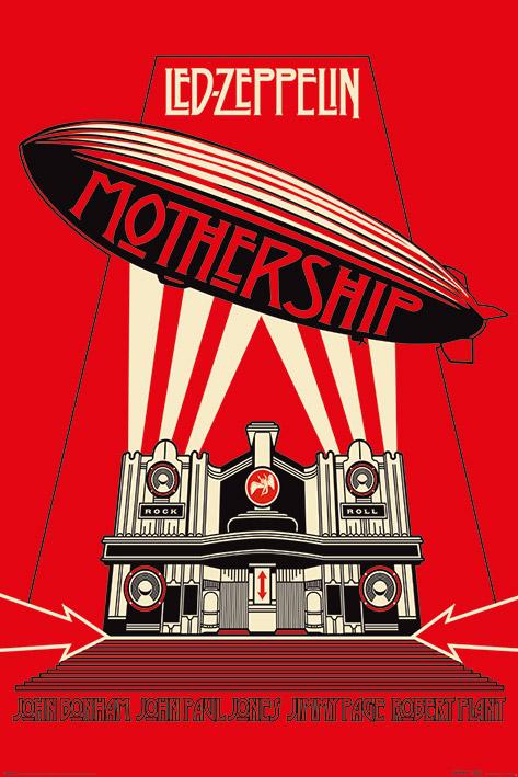 Постер плакат Led Zeppelin Mothership Red 61x91,5 см