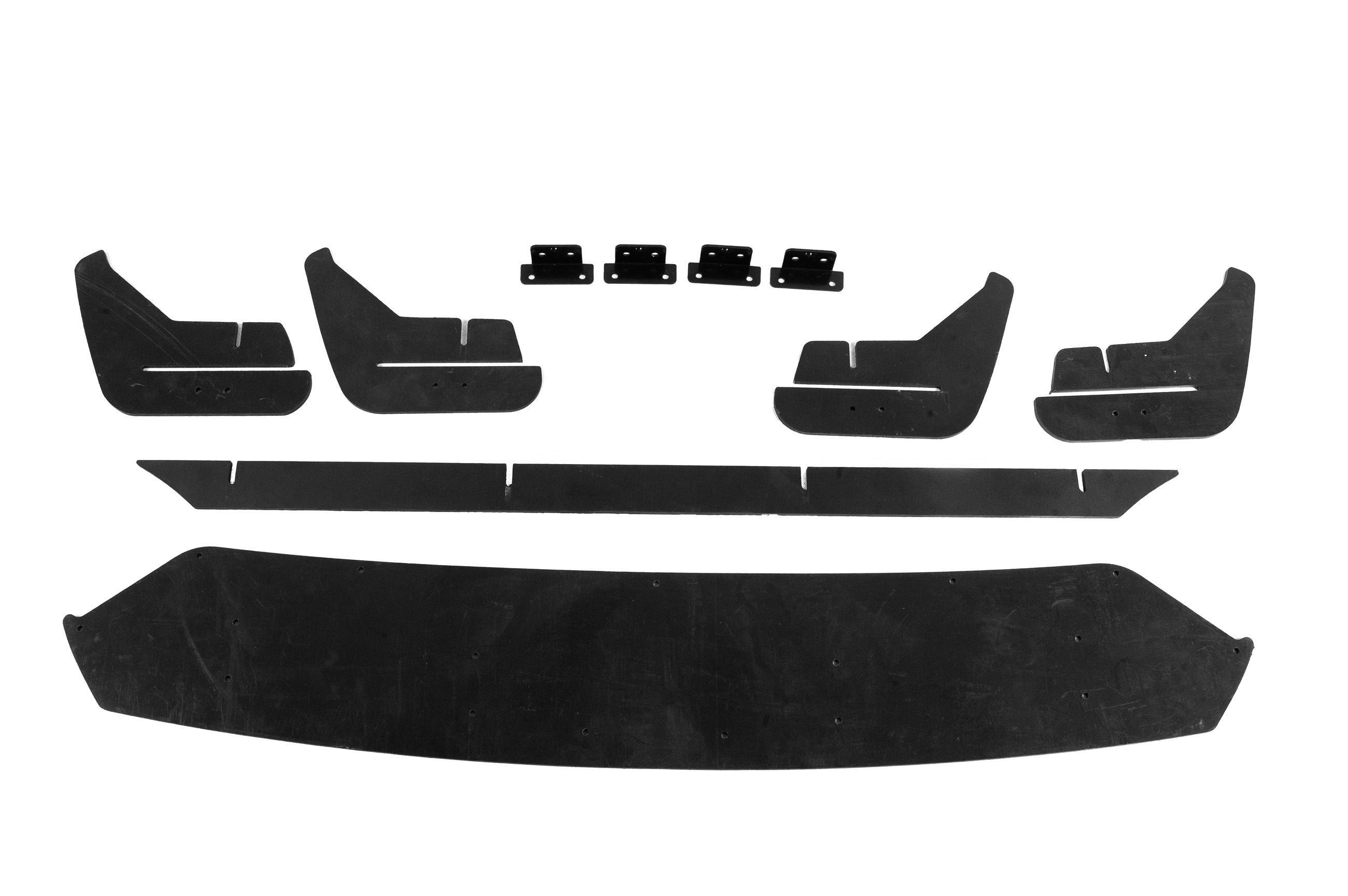 Диффузор задний DPT V-5 SD DPT для Skoda Octavia III A7 2013-2019 гг. ABS-пластик Черный матовый (130615)