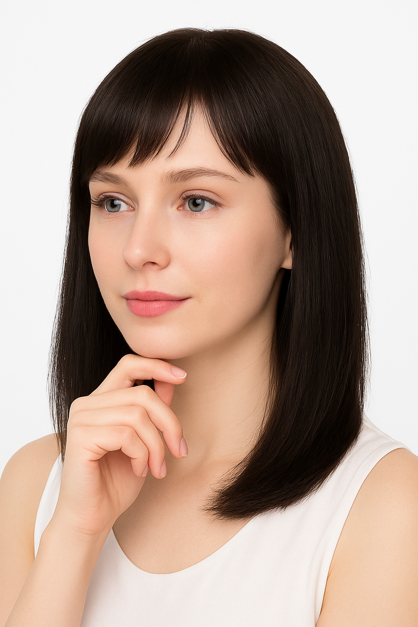 Парик удлиненный каре Черный (29279452) - фото 2 Парик удлиненный каре Черный (29279452) - фото 2