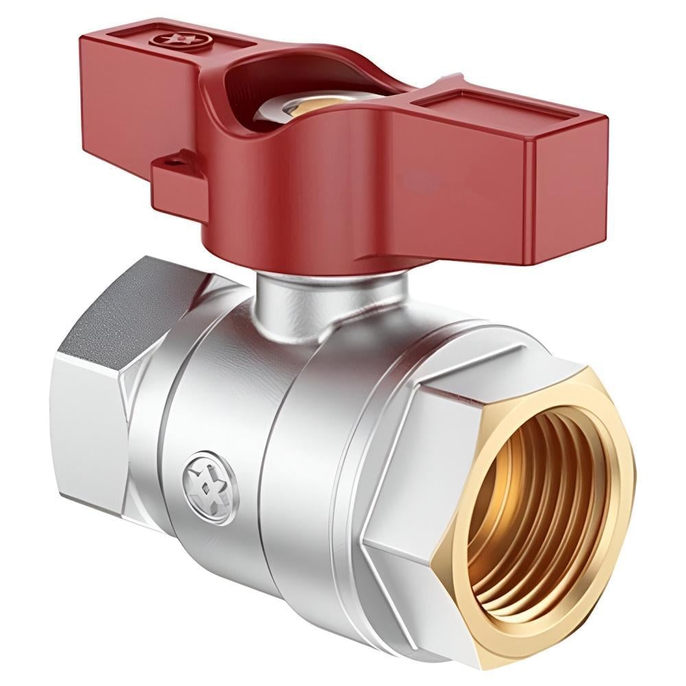 Кран шаровый Miraya 1/2" PN40 ВВ бабочка (AKD5399)