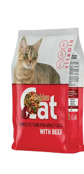 Корм сухой Golden Cat для кошек со вкусом говядины 3 кг - фото 1