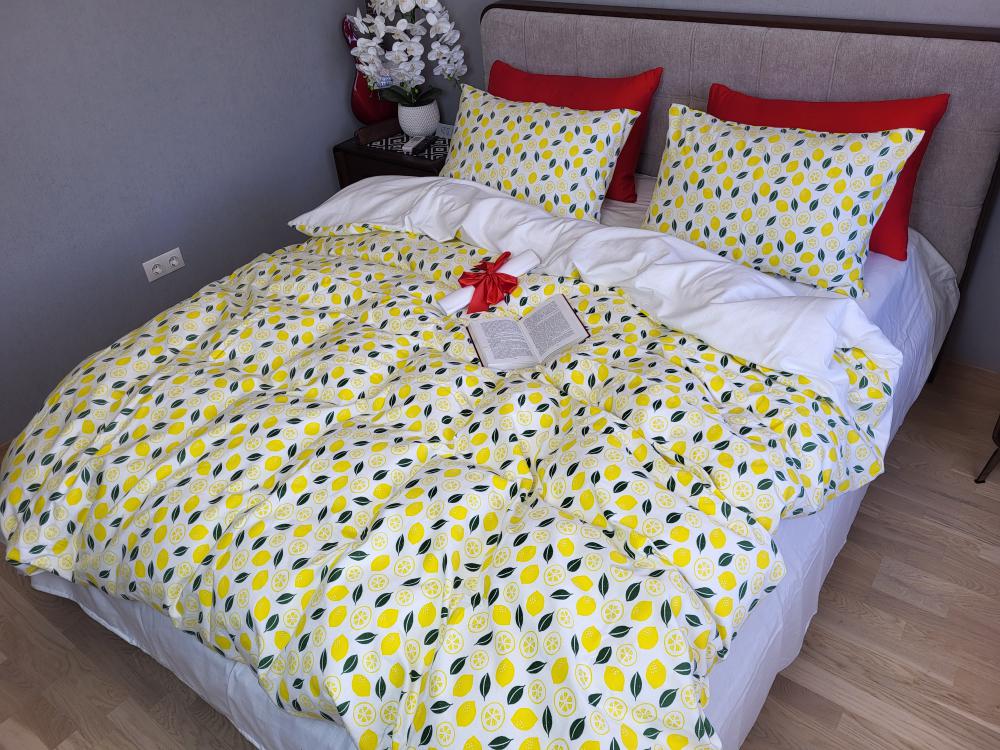 Комплект постельного белья LEMONS Turkish flannel полуторный на резинке (2012654970)