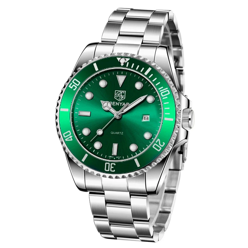Наручний годинник Benyar BY-5223 Silver/Green