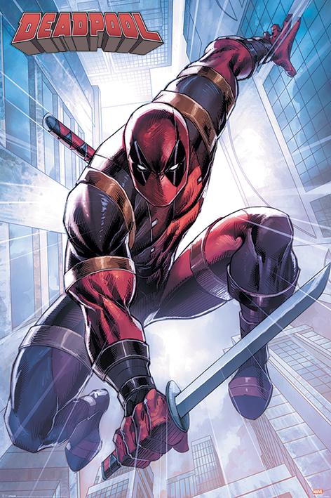 Постер плакат Дэдпул/Deadpool Action Pose 61x91,5 см