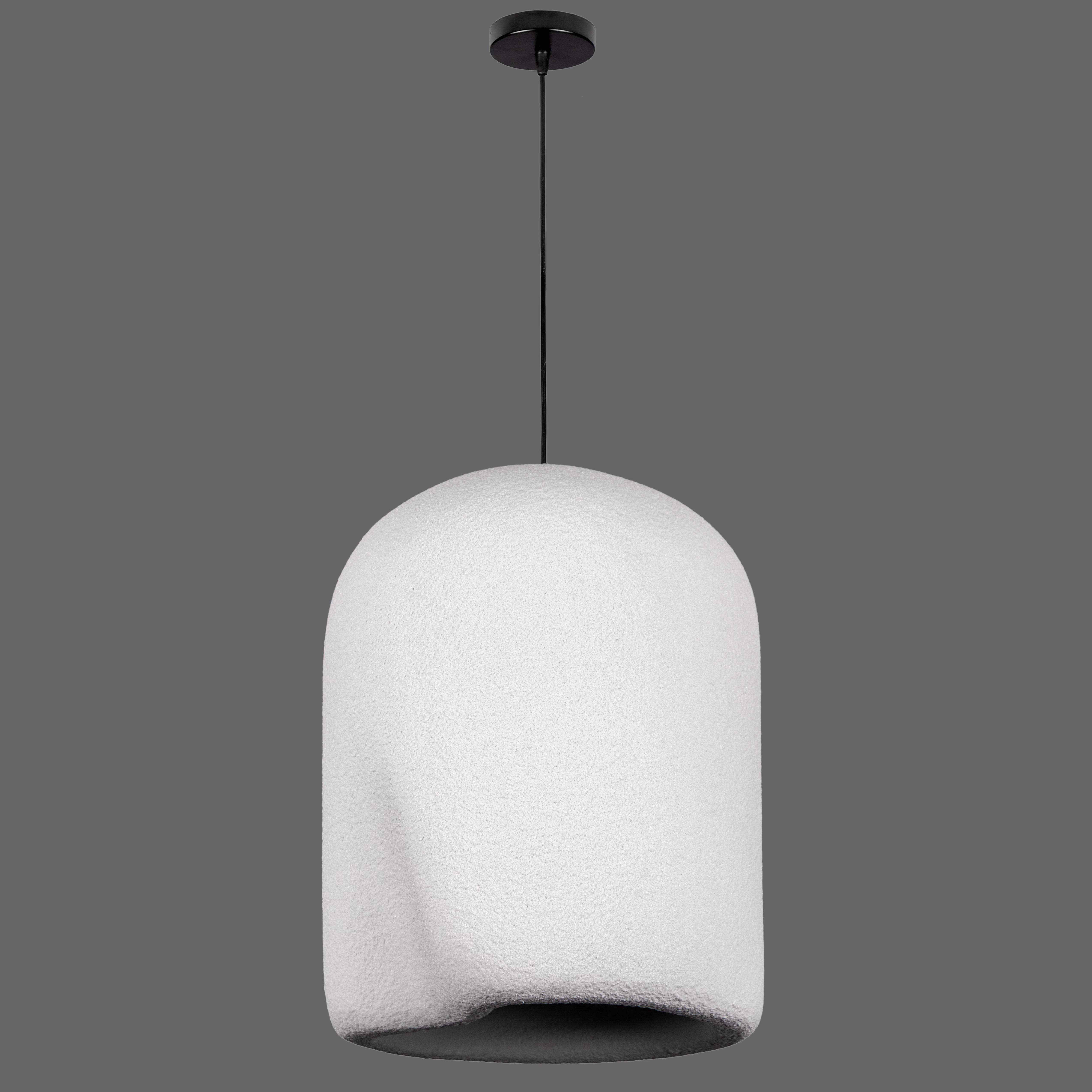 Подвесной светильник гипсовый Wabi-Sabi 41 см (909-XL3565 (400) GREY)