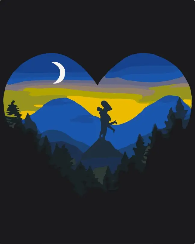 Картина по номерам ART CRAFT Горы и любовь 40x50 см (ACR-B-10399-AC)