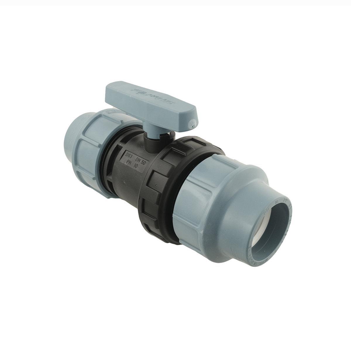 Кран кульовий SantehPlast ПНД 63x63 мм (25452) - фото 2 Кран кульовий SantehPlast ПНД 63x63 мм (25452) - фото 2