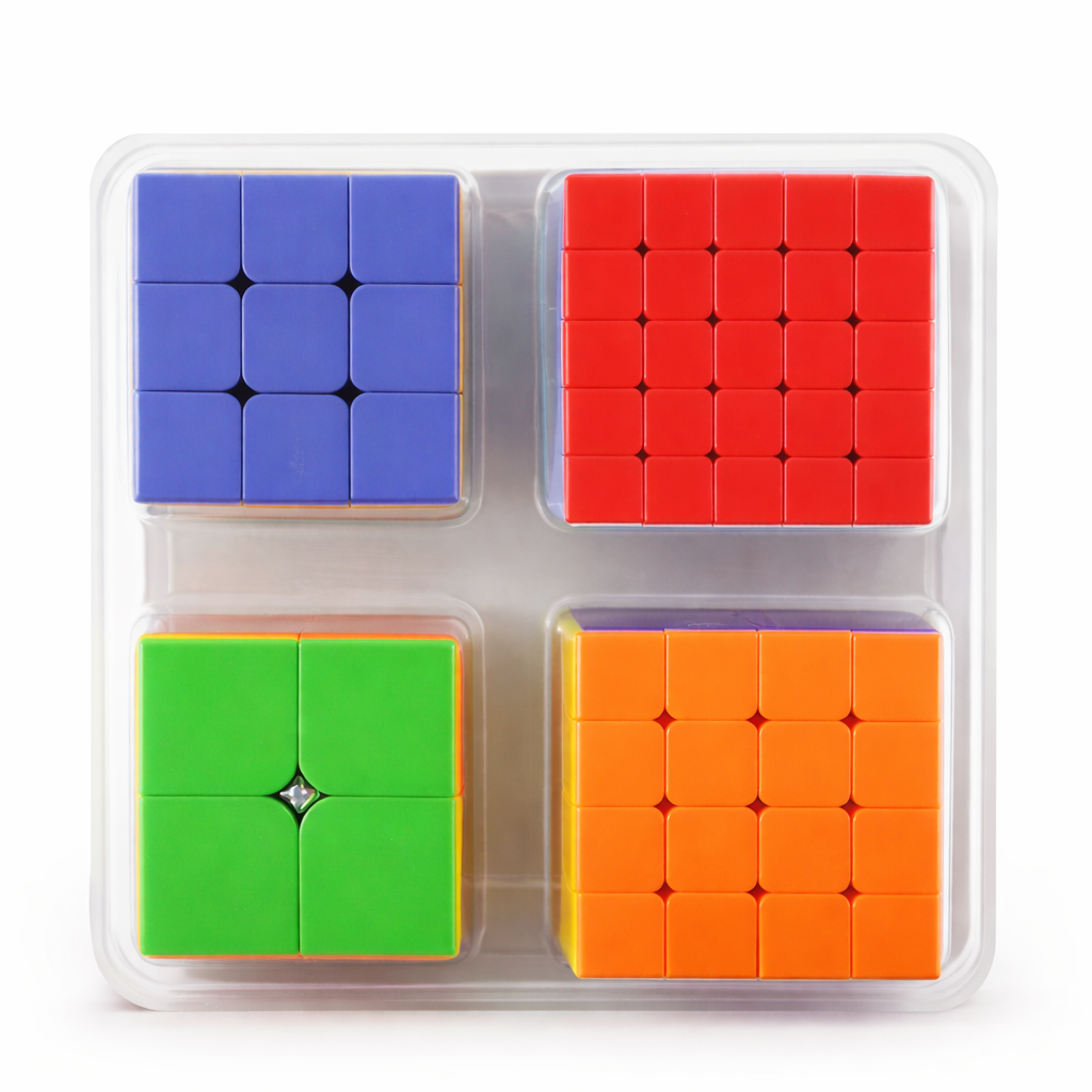 Кубик рубік rubik 2х2 3х3 4х4 5х5 в коробці 4 шт. (2523724335)