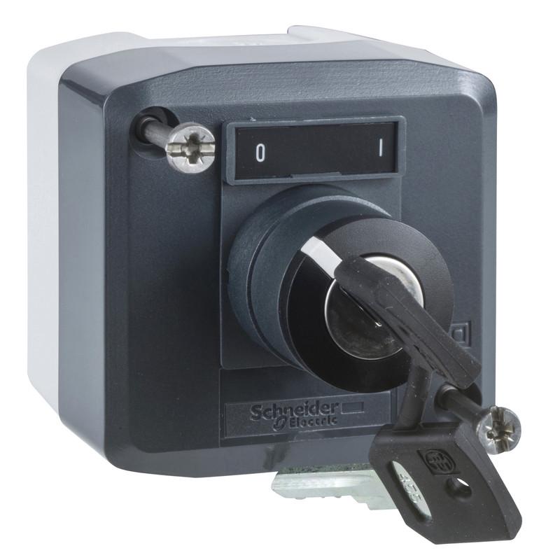 Переключатель IO Schneider Electric Harmony XALD 1NO 22 мм 2 положение с ключом Черный (XALD144)