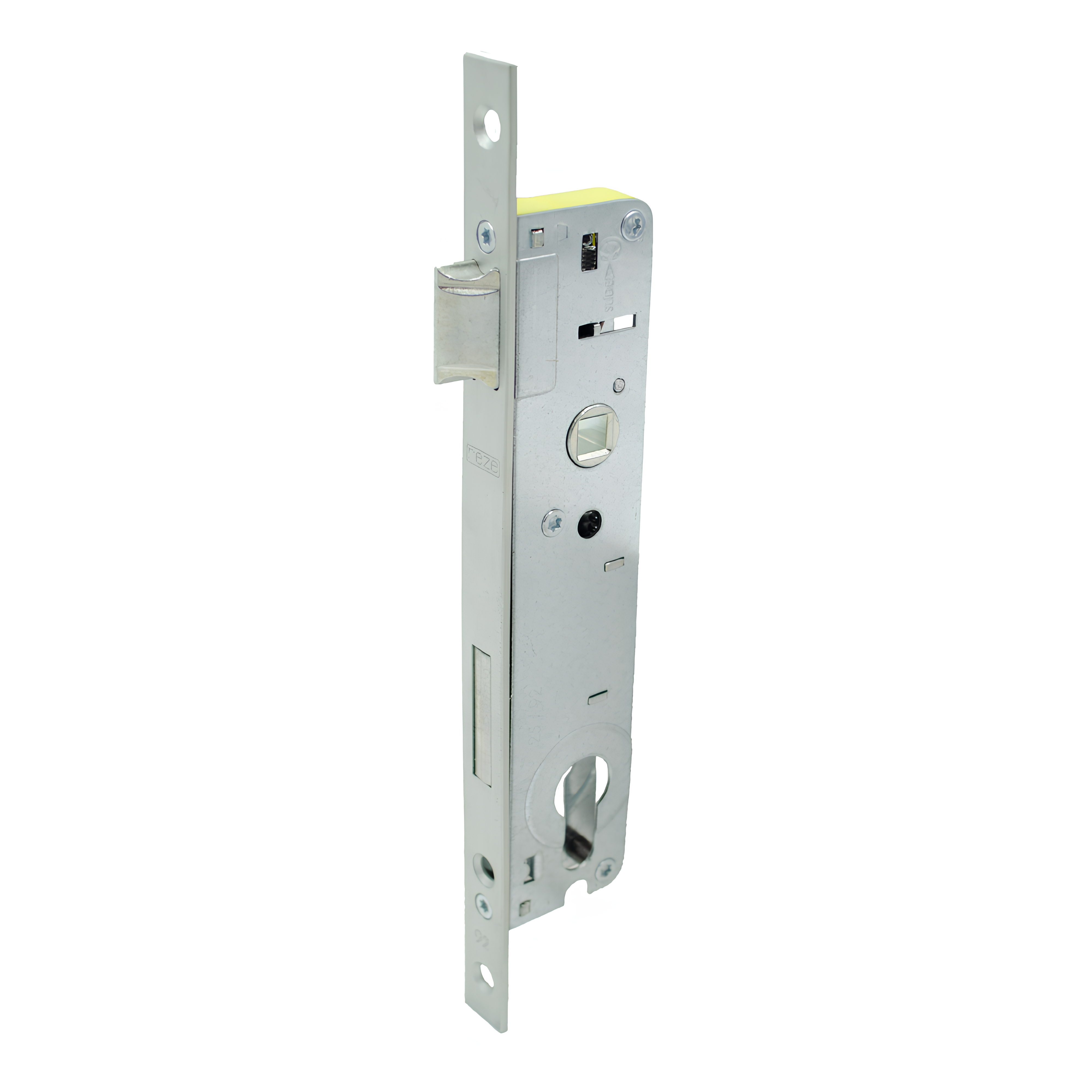 Замок для металлопластиковых дверей одноточечный REZE 25х92х15-16х240 с фалевой защелкой (515132)