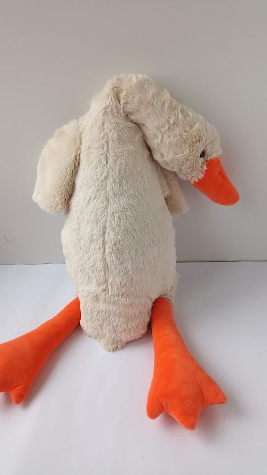 Мягкая игрушка подушка антистресс Гусь обнимусь 95 см Бежевый (00278-98)