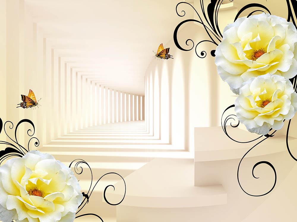 Фотообои Artside Тоннель с цветами (280199_1229647630d)