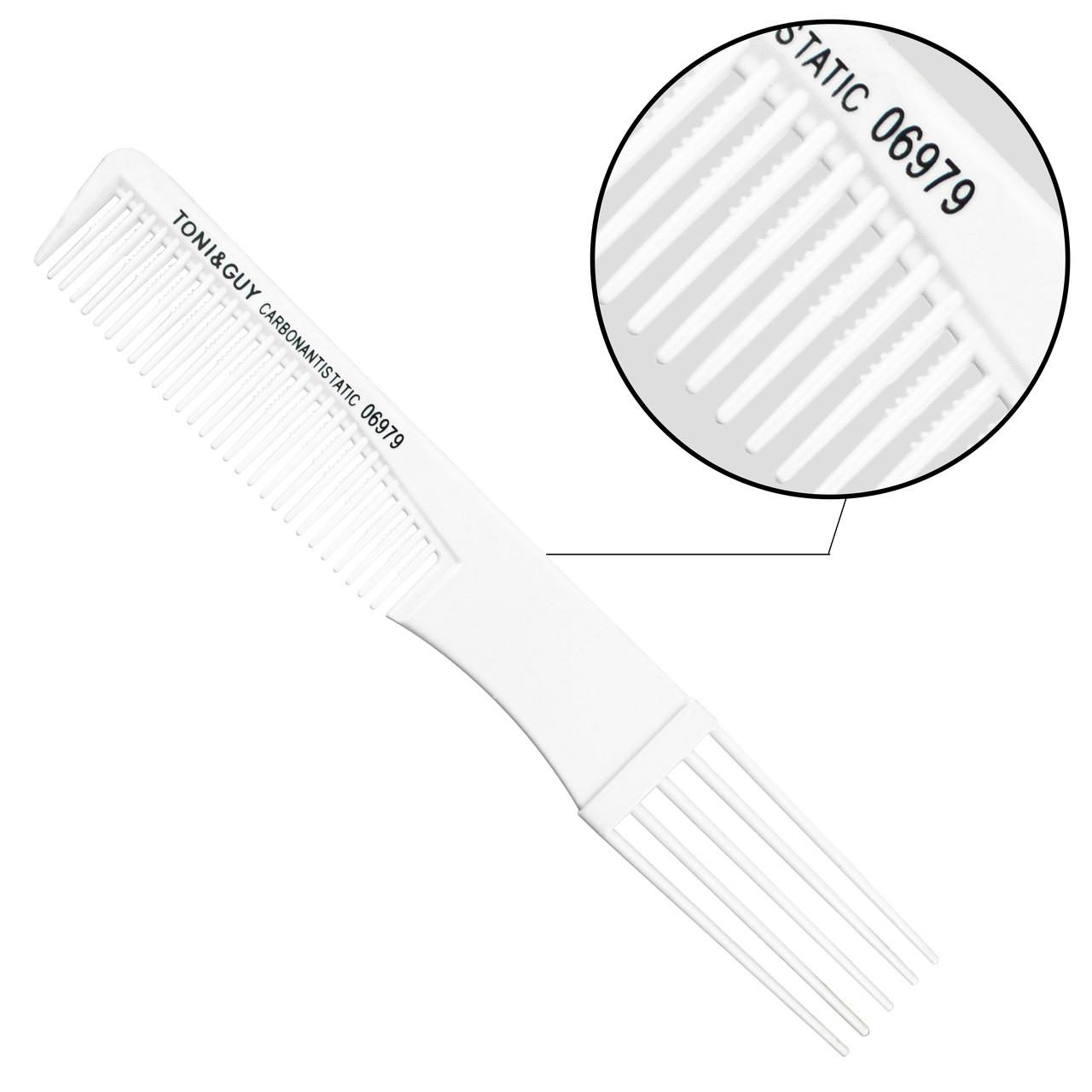 Гребень Carbon T&G двухсторонний Білий (mslc322032) - фото 2 Гребень Carbon T&G двухсторонний Білий (mslc322032) - фото 2