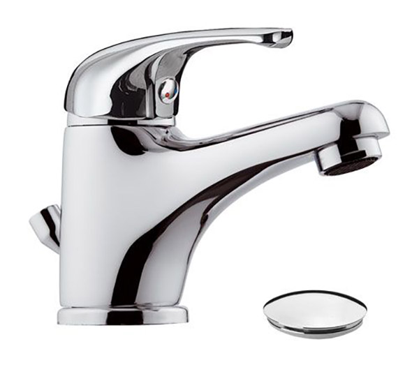 Смеситель для умывальника Remer F35 с клапаном (F10)