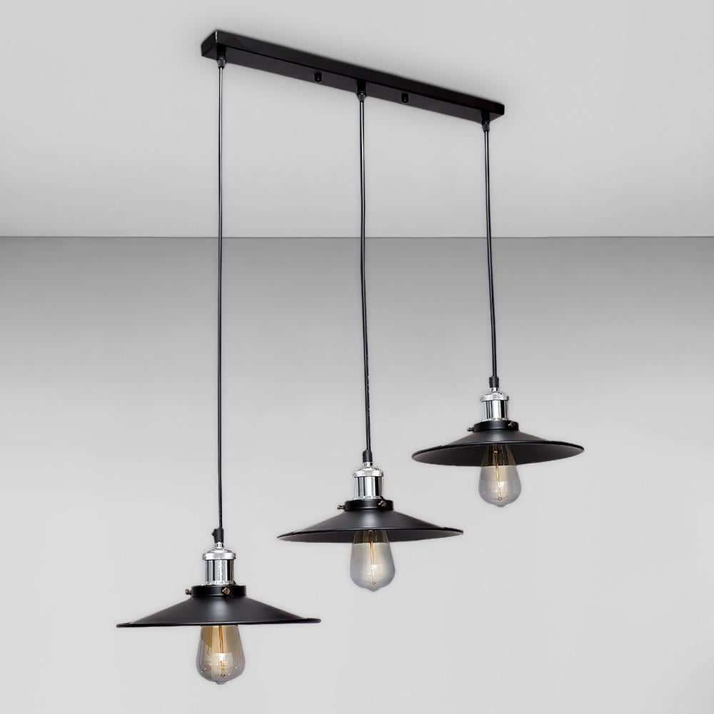 Люстра підвісна Лофт Light House LS-18137-3 BK 500 Чорний/Хром Люстра підвісна Лофт Light House LS-18137-3 BK 500 Чорний/Хром