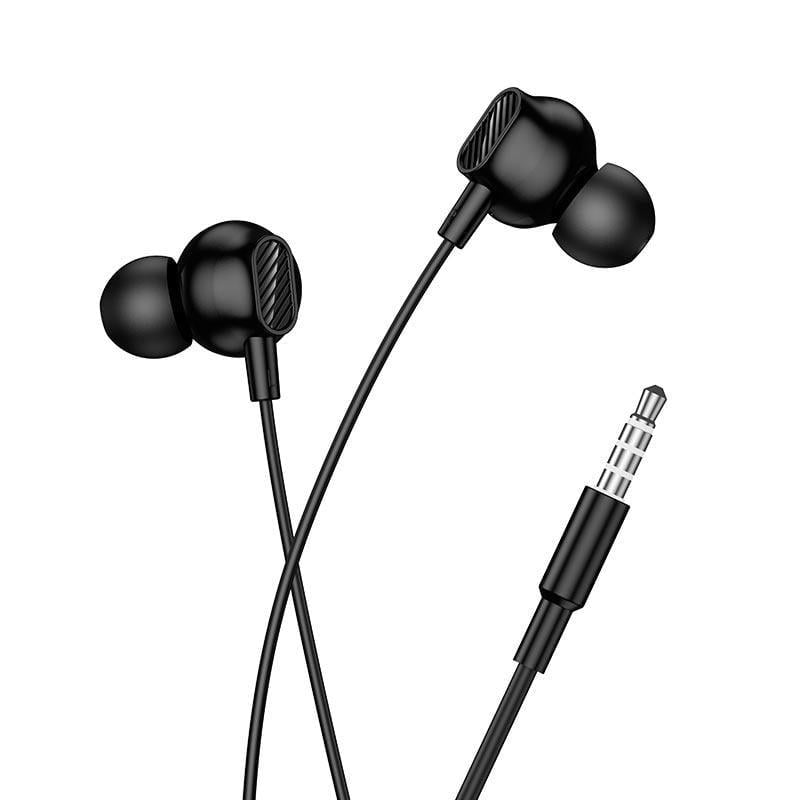 Наушники проводные Hoco M117 вакуумные 3,5 мм AUX с микрофоном 1,2 м Black (26814) Наушники проводные Hoco M117 вакуумные 3,5 мм AUX с микрофоном 1,2 м Black (26814)
