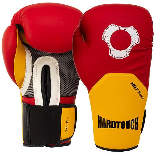 Перчатки боксерские Hard Touch BO-5242 10 унции Красный-желтый (31492759)