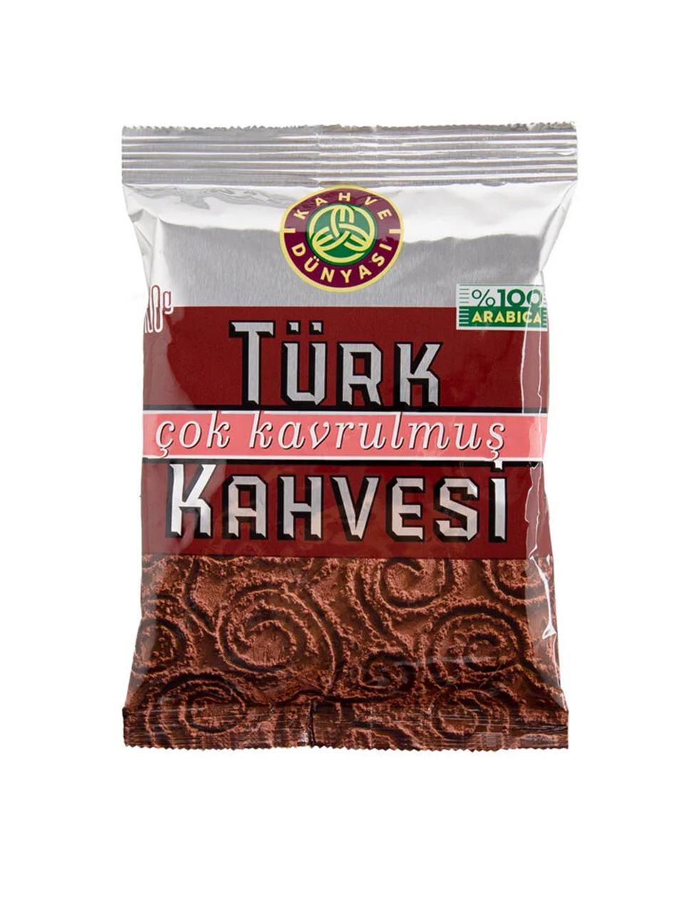 Кофе турецкий молотый KAHVE DUNYASI сильной обжарки 100 г - фото 2 Кофе турецкий молотый KAHVE DUNYASI сильной обжарки 100 г - фото 2