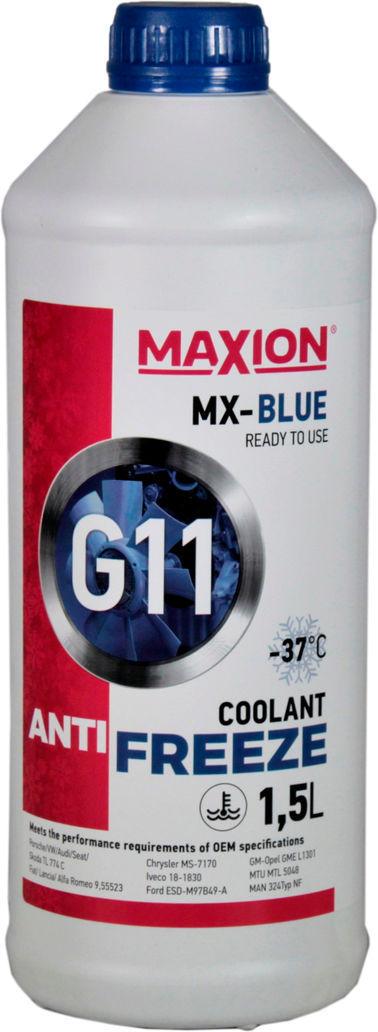 Антифриз Maxion G11 от -35 до +108 1,5 л Blue (0101146)