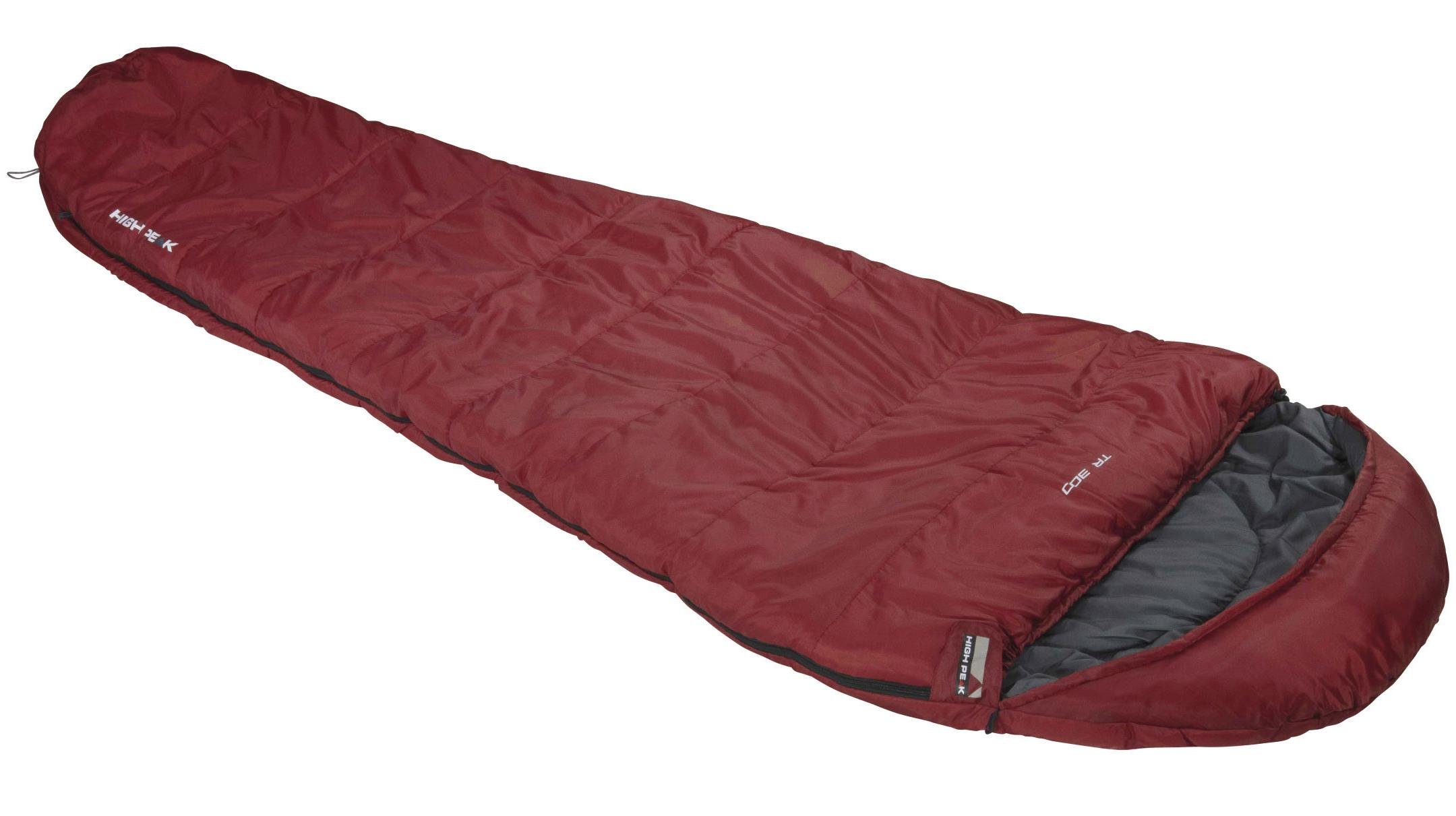 Спальний мішок High Peak TR 300/0°C Dark Red/Grey Right (23061)