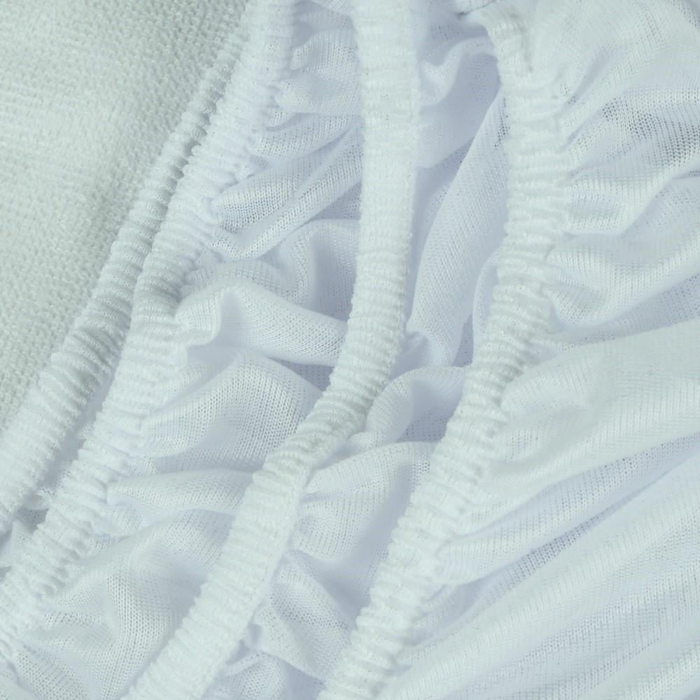 Наматрасник непромокаемый хлопковый Stenson R94699 160х200х25-30 см Белый (26074901) - фото 2