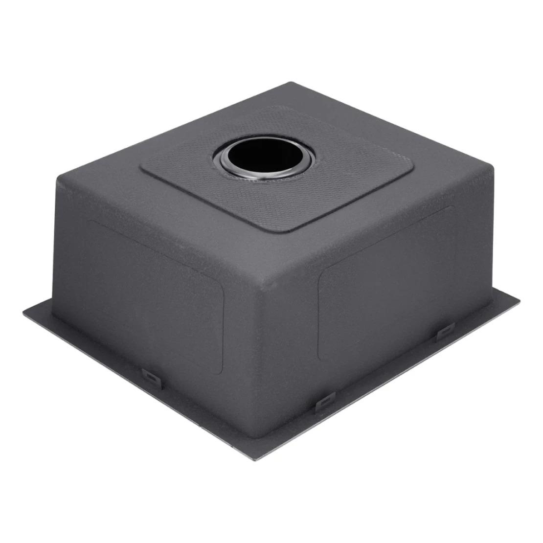 ᐉ Кухонная мойка Kroner (KRP) PVD Schwarze-5050HM D3.0-1.0T215 с сушкой ...