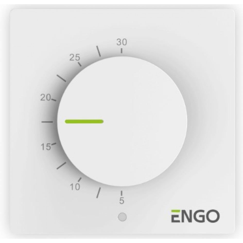 Термостат добовий Engo ESIMPLE-230W дротовий Білий (22854082)