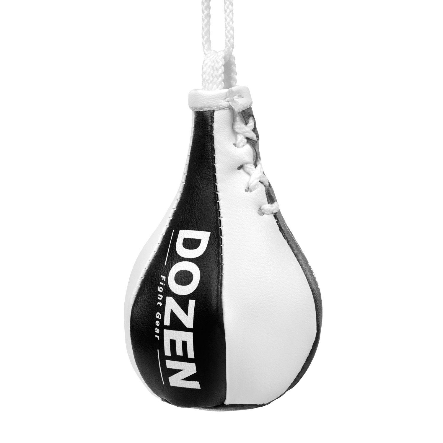 Брелок мини-груша Dozen Light Mini Speed Bag Черно-белый - фото 1 Брелок мини-груша Dozen Light Mini Speed Bag Черно-белый - фото 1