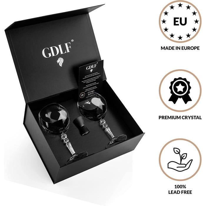 Набор бокалов для джина GDLF из хрусталя ручная работа 2 шт. (677405) - фото 6