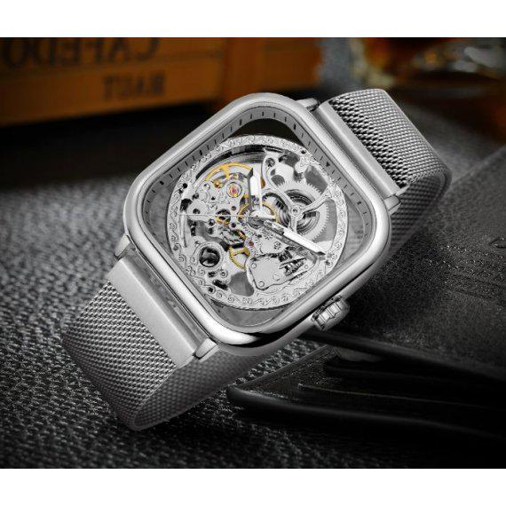 Наручные часы женские механические Forsining Eagle II со стальным корпусом Silver (99-96-1105) - фото 3 Наручные часы женские механические Forsining Eagle II со стальным корпусом Silver (99-96-1105) - фото 3