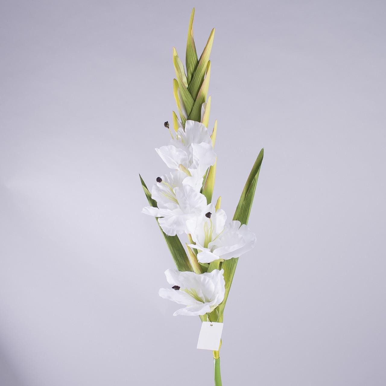 Цветок искусственный Гладиолус искусственный большой Белый (977)