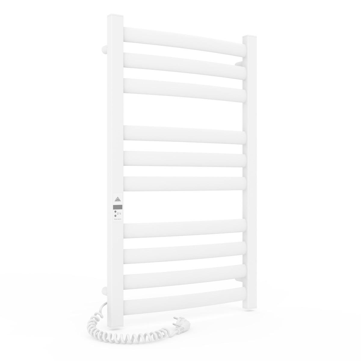 Полотенцесушитель электрический для ванной Laris Зебра Атлант Премиум ЧФ10 500х900 мм Е из стали Белый (147-127-75201083)