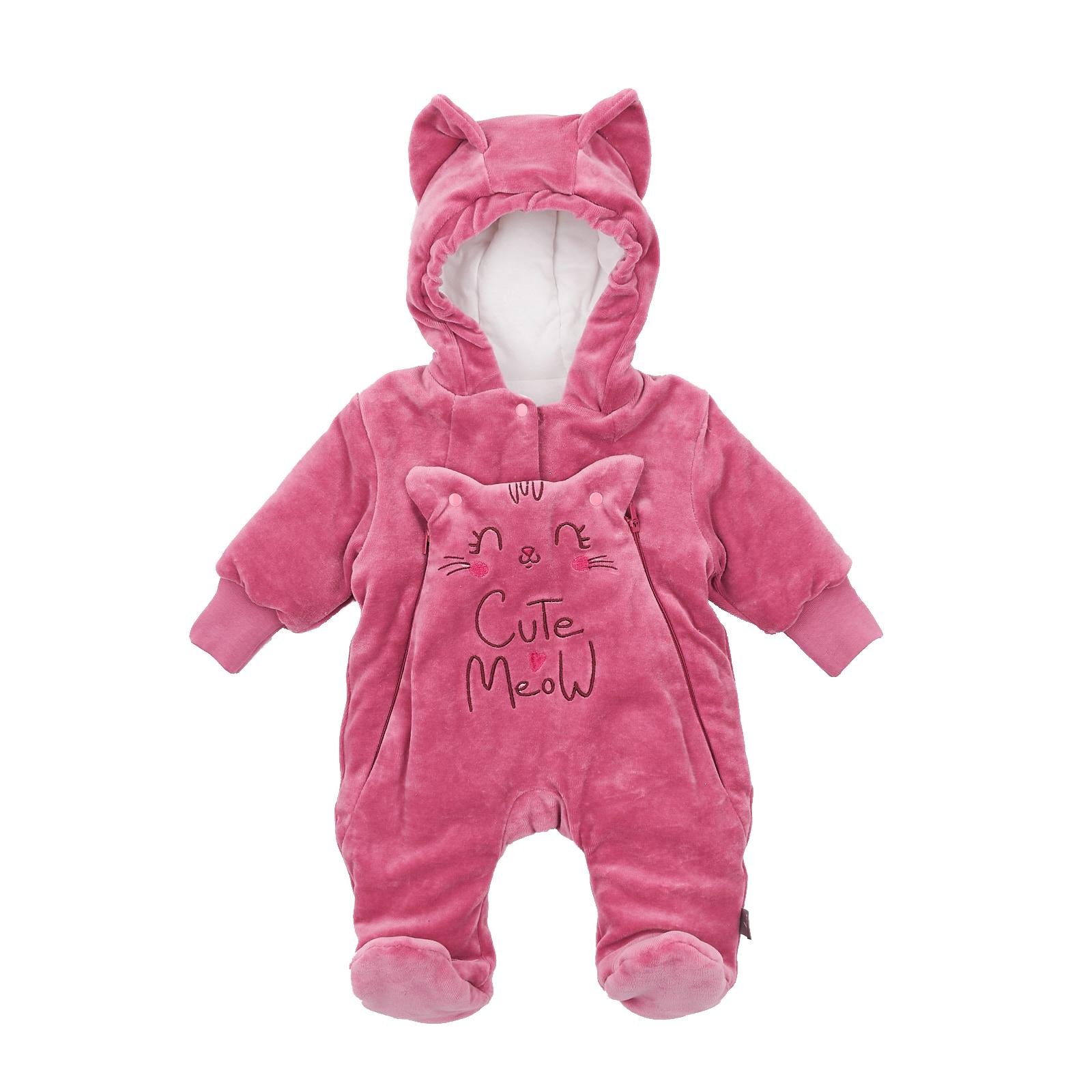 Комбинезон детский демисезонный ЛяЛя на хлопке 56 см (8ВЛ061)