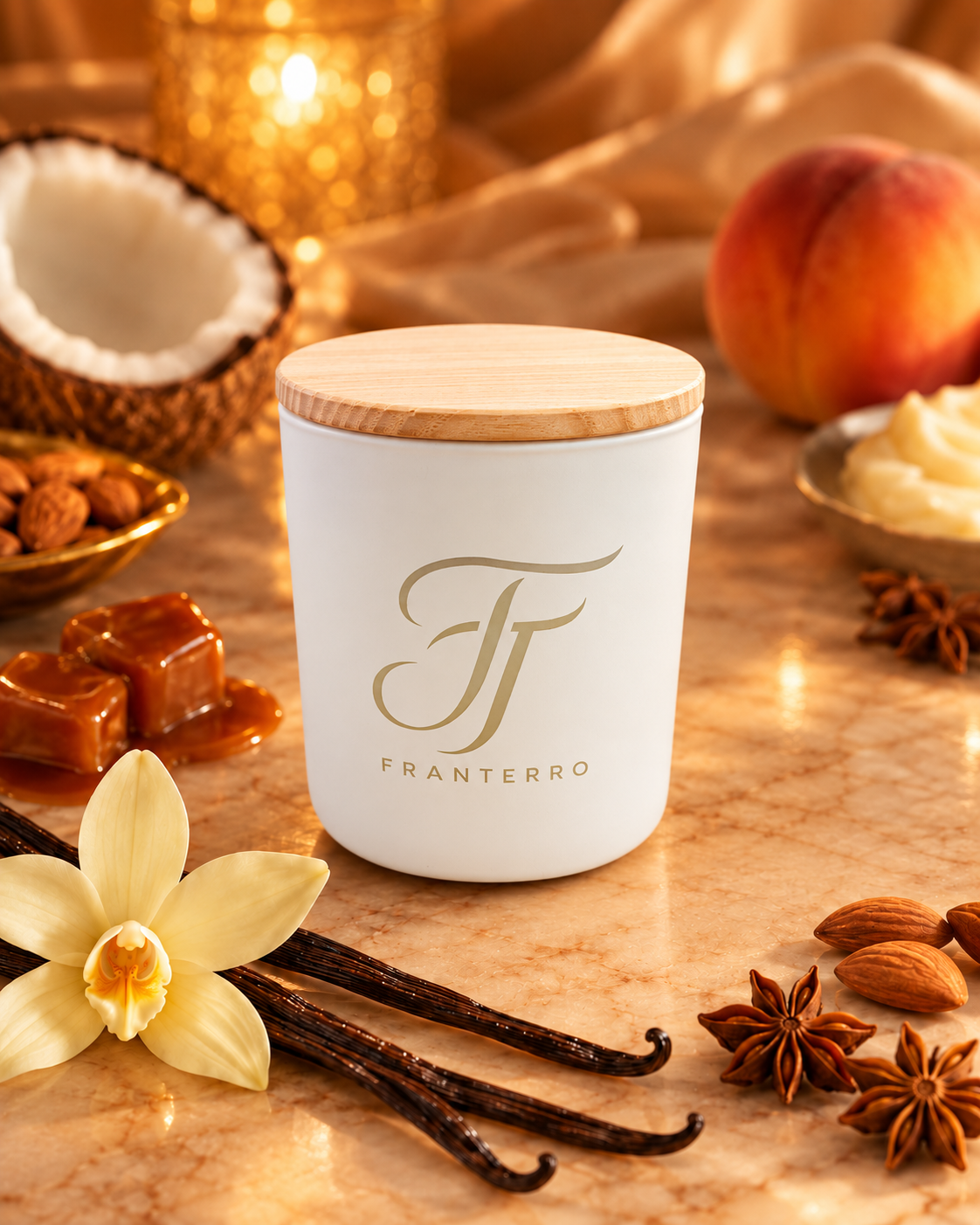 Свеча ароматическая Franterro Pearl Vanilla Spicy 200 г (FRN-1140)