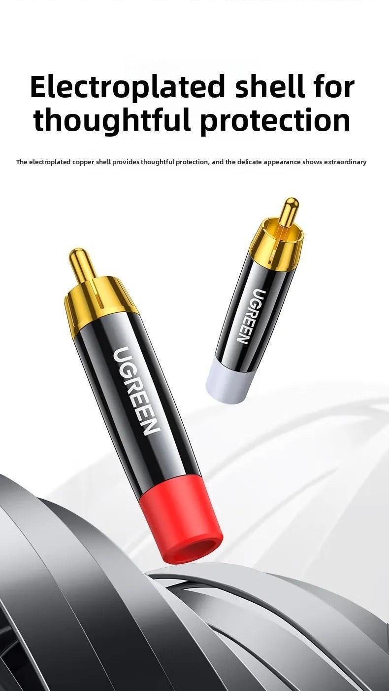 Конектор аудіо шт.екер Ugreen 4 шт. Чорний (60381) - фото 5 Конектор аудіо шт.екер Ugreen 4 шт. Чорний (60381) - фото 5