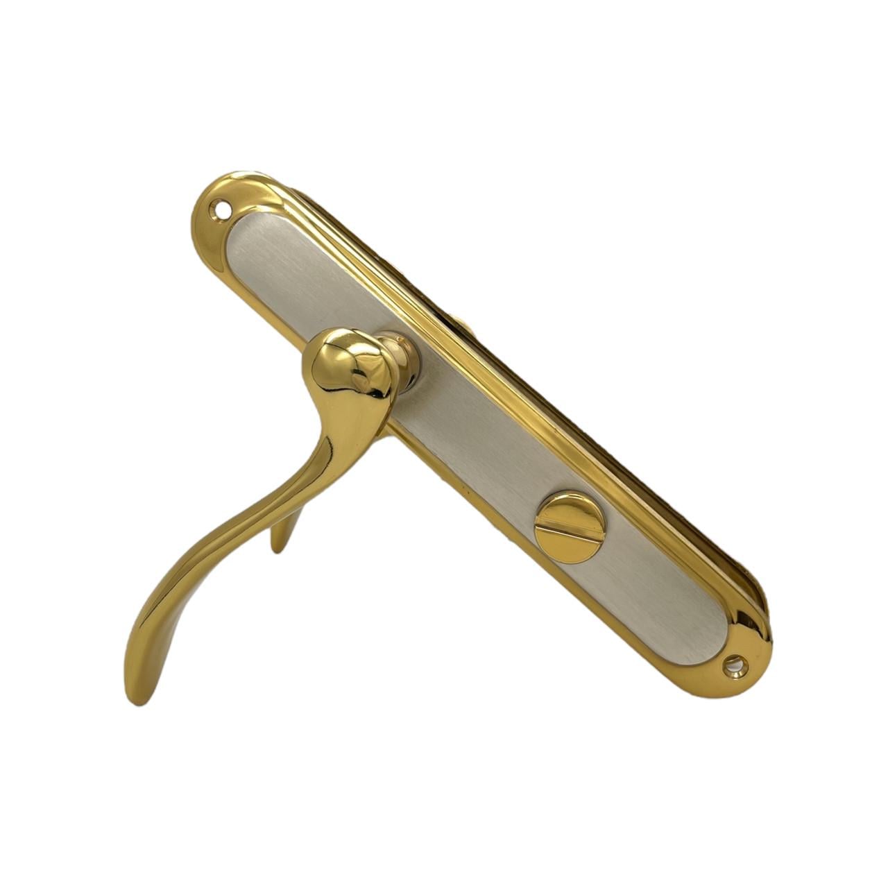 Комплект ручек под задвижку Ozen Senfoni Albrifin Saten Büyük WC 72 мм (320065)