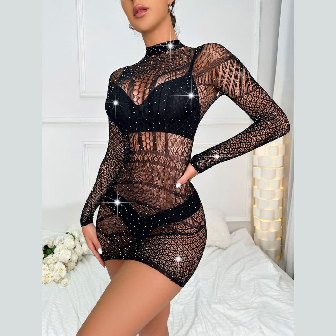 Пеньюар XL Черный (98804_48) - фото 6 Пеньюар XL Черный (98804_48) - фото 6