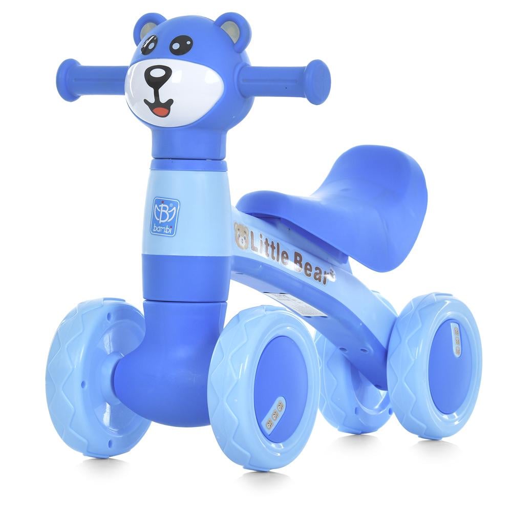 Детская каталка-толокар M 5762-3 музыкальная с подсветкой Голубой (27303895)